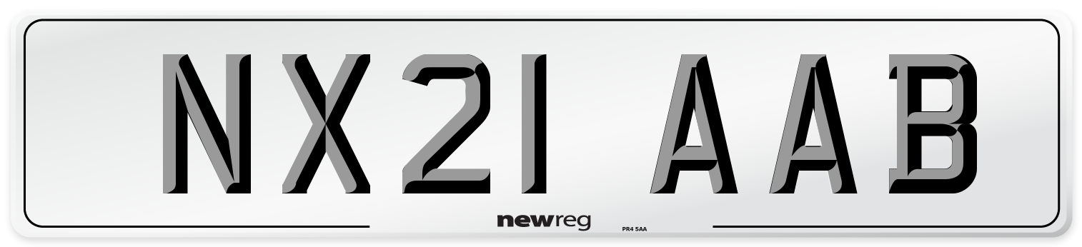 NX21 AAB Number Plate from New Reg
